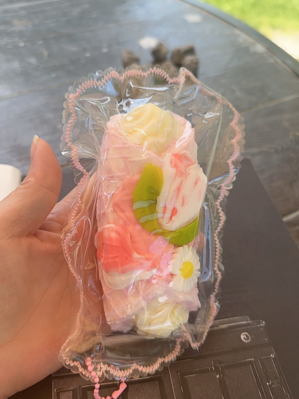 Kawaii Cake Roll Squishy | Cute Dessert Bag Charm | Bakery Aesthetic